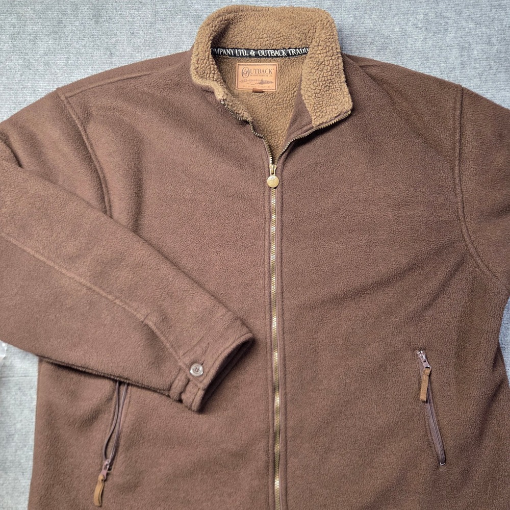 Outback Trading Co Mens 3XL Brown Summit Fleece Sherpa Lined Western Jacket